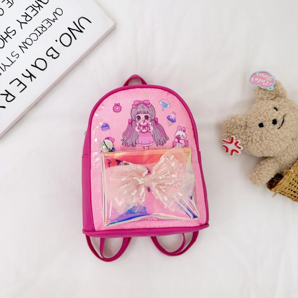 School BagsNew Cute Foreign Style  Cartoon Princess  Casual Versatile Trend Bag