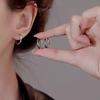 Simple Design Photo-sensitive Surface Stud Earrings, Small and Delicate, Suitable for Ear Holes, No Need To Remove The Earrings.