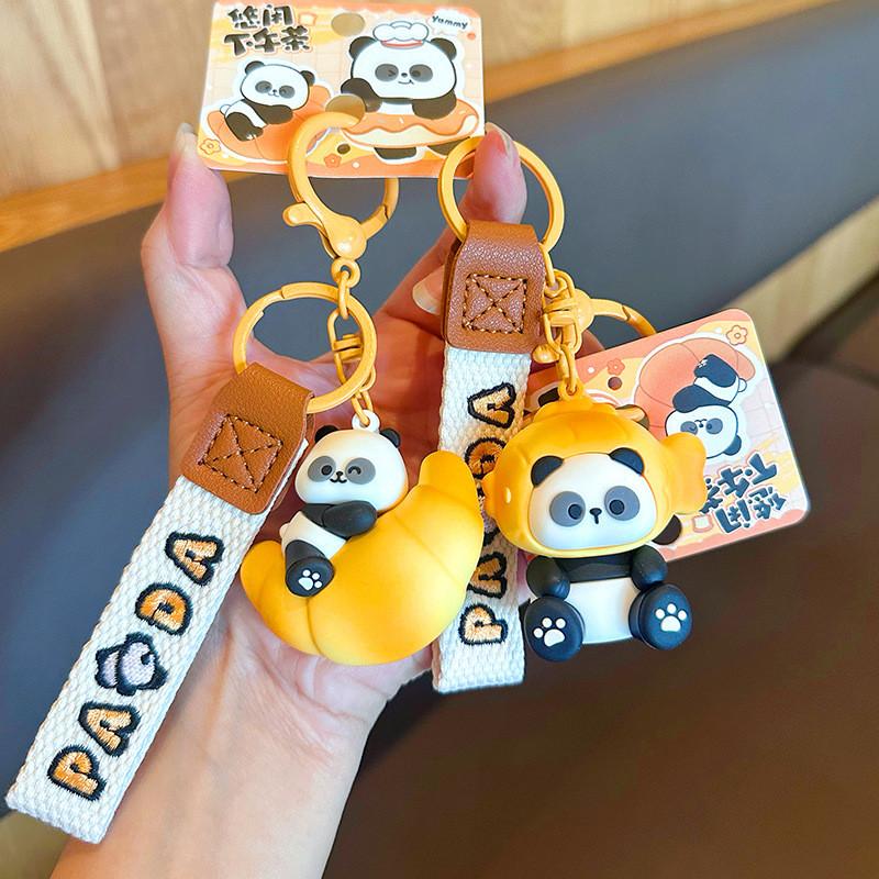 Panda Baking Keychain Cute Taiyaki Headphone Pendant For Gifts And Party Favor