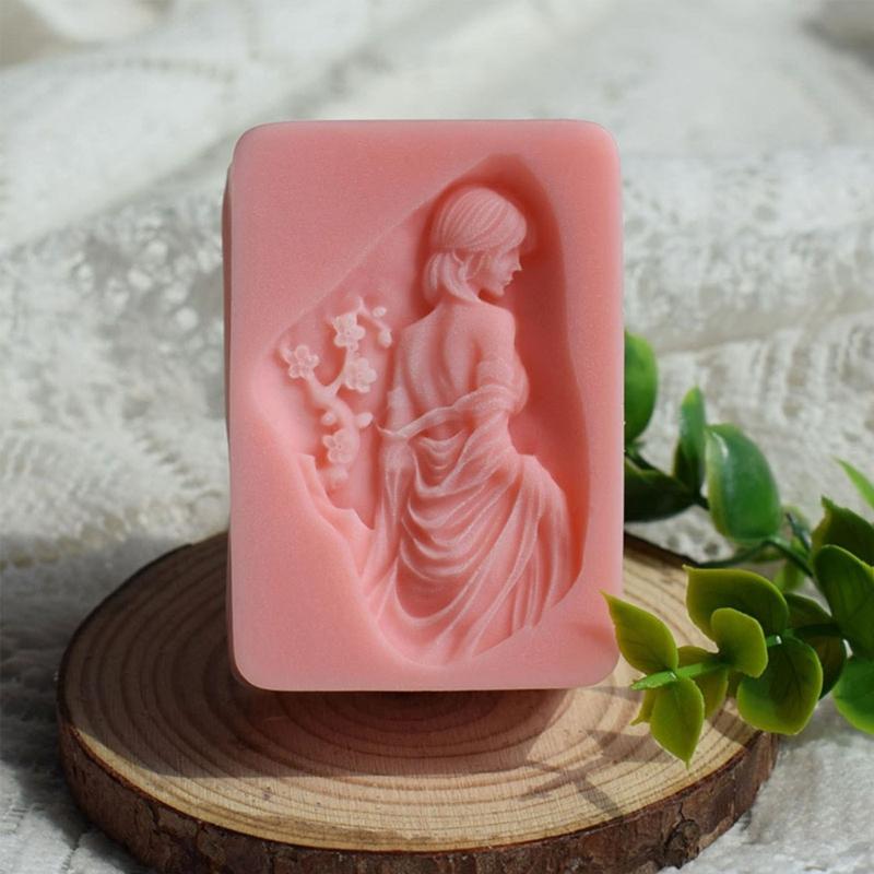Mermaid Girl Silicone Mold Candle Resin Making Tool DIY Candle Moulds Ornaments Hand-made Home Decorations Supplies