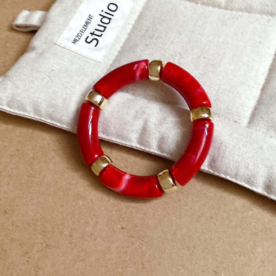 Acrylic Splicing Round Bangles for Women 2025 Retro Fashion Versatile Bracelet High-end Touch Hand Minimalist Men's Zircon Gift