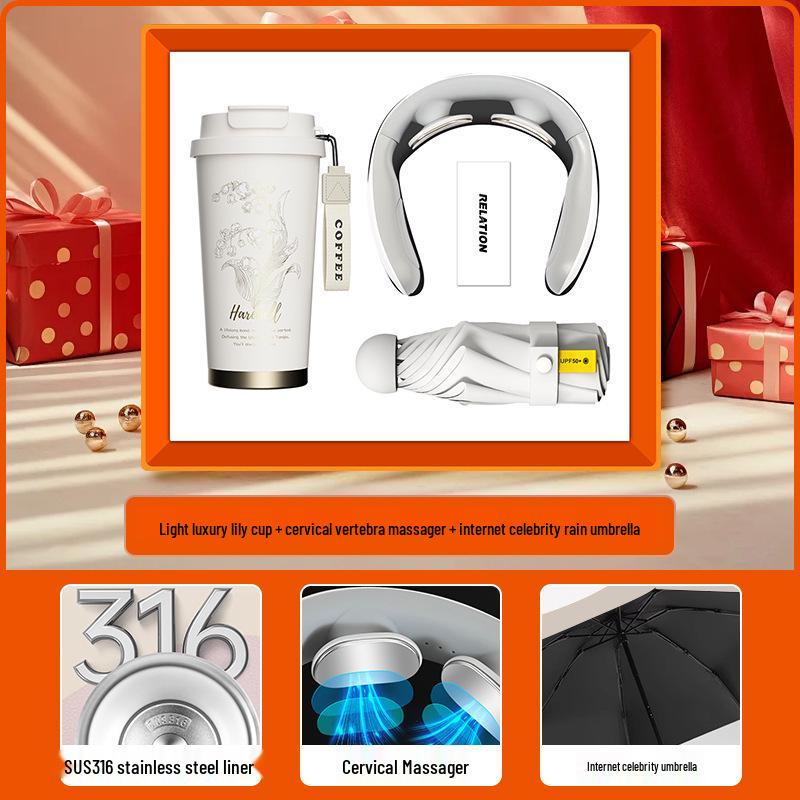 High-End Souvenir Gift Set: Custom Logo Coffee Mug & Power Bank