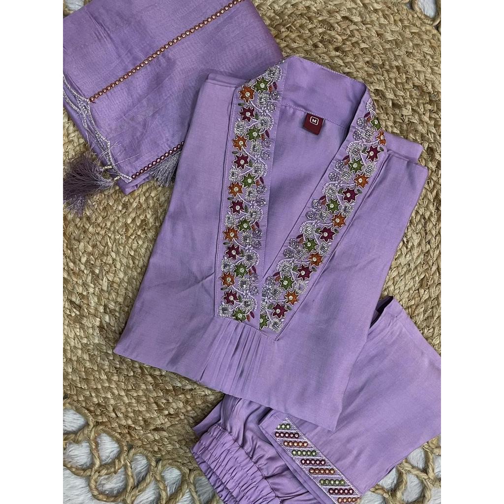 Indian Designer Bollywood Kurta Pant Set Women Beautiful Salwar Suit Kurta Dress