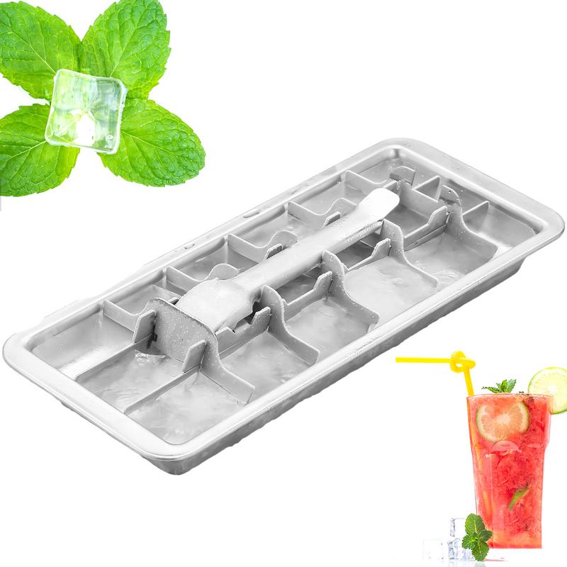 Stainless Steel Ice Cube Tray Stainless Steel Ice Cube Maker Freezer Square Ice Cube Mold tool Making for Milk and Drink Cooling