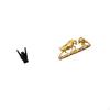 Rock Hand Gesture Statue Bull Figurine Sign Crafts Feng Shui Bear And Creative