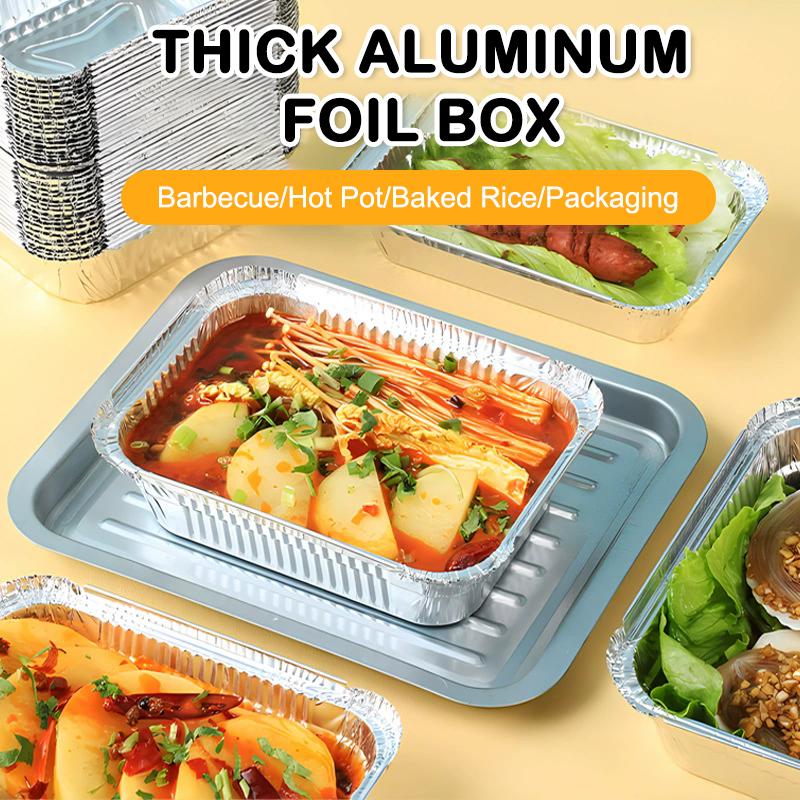 10/20/30/50 ks Hliníkové grilovací odkapávací misky s víčky pro grily na grilování, pečení 470 ml Grilovací odkapávací misky na tuk Kuchyňské náčiní