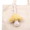 Artificial Leather Mushroom Handmade Keychain Lanyard for Long Time Use Key Management
