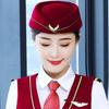 Performance Wool Stewardess Berets Hat Felt Beanie Hats Airline Uniform Caps Air Hostesses Hats