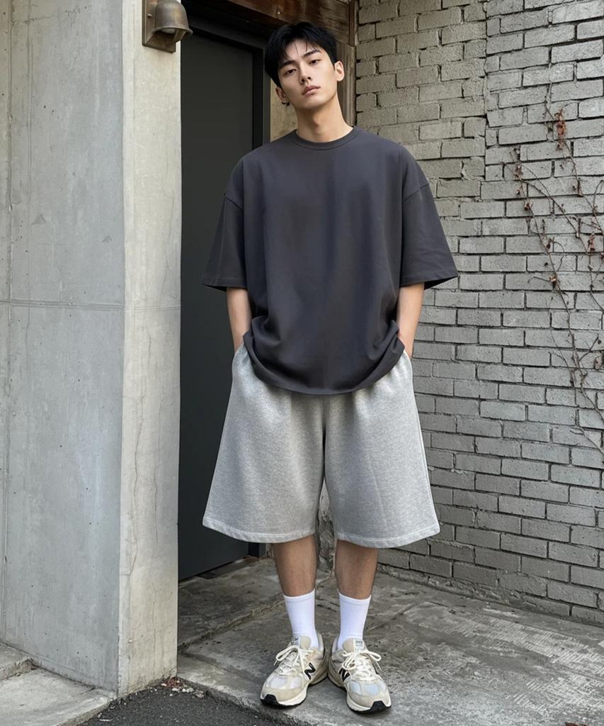 Pasiensia Plain Big Size Boxy Fit Short Sleeve