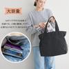 PAOIXEEL Women's Large Capacity Tote Bag, Perfect for Commuting, School, or Diapering, A4 Size, Zippered, Large Capacity, Nylon, Lightweight,
