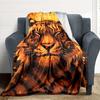 1PC Tiger Face Blanket, Throw For Sofa, Bed, Travel, Camping, Livingroom, And Bed, Printing Blanket With Soft And Warm Fabric Yy250918156