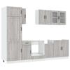 VidaXL Ensemble d'armoires de cuisine 8 pcs Kalmar bois d'ingénierie, ensemble d'armoires, étagère de rangement, placard, 3314807