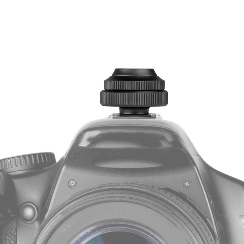 Haltbarkeit Metall Cold Shoe Mount Konverter für Kamerazubehör, 1/4-Zoll Gewindeloch Kamera Hot Shoe Zubehör