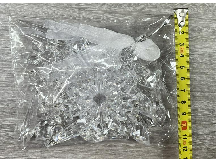 Haobei Acrylic Snowflake Icicle Christmas Decoration