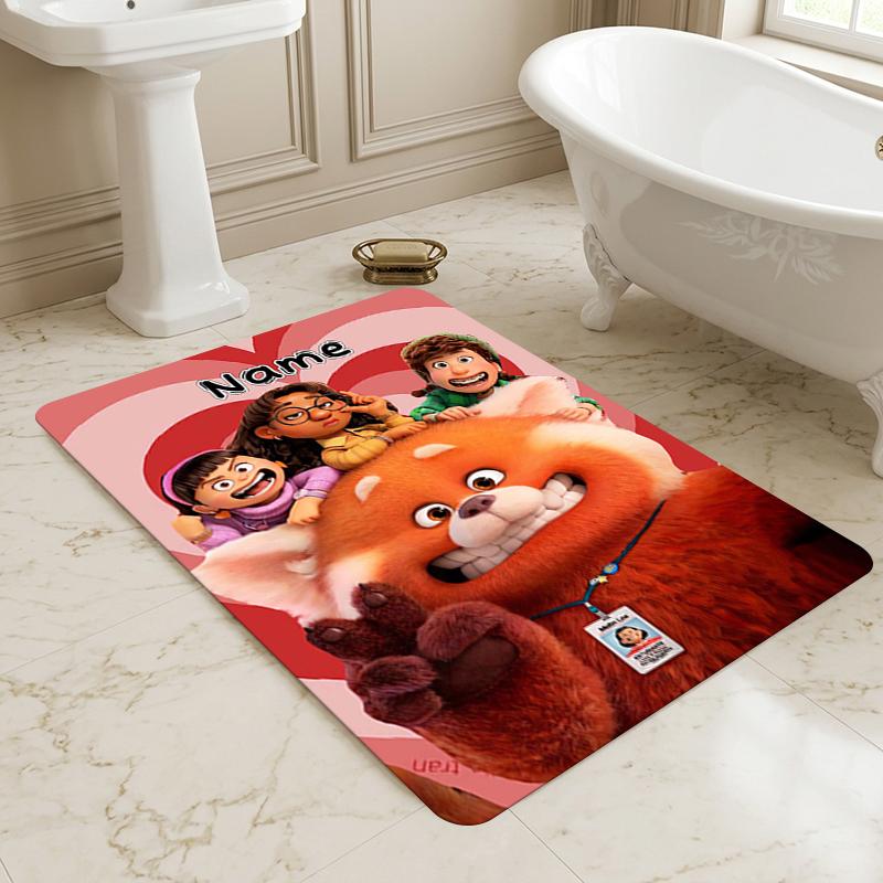 Custom Name Friendship Adventure Living Room Non-Slip Area Rug Soft Carpet for Bedroom Kids Playroom Sofa Office Home Decor Doormat