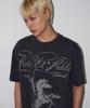 TRAVEL Fortis Horse Pigment Short Sleeve T-Shirt Black Charcoal