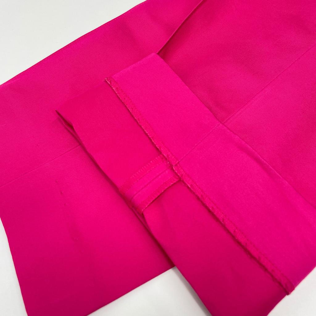 DRAWER Pink Gabardine Color Tapered Pants Bottoms 38 pinkUsed