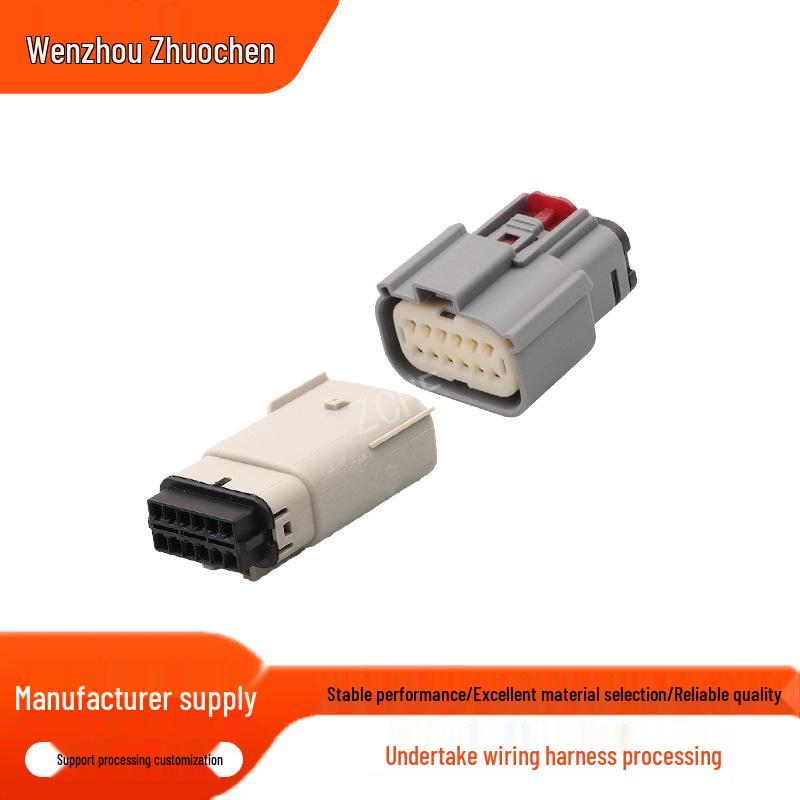 12-poliger grauer Automobil-Kabelbaumstecker 33482-1261/33472-1259