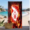 Prosop de Plajă cu Imprimeu Fotbal Nottingham Forest, Prosop Mare Moale cu Uscare Rapidă pentru Plajă Camping Piscina