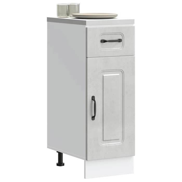 VidaXL Armoire de cuisine Kalmar gris béton bois d'ingénierie 853461