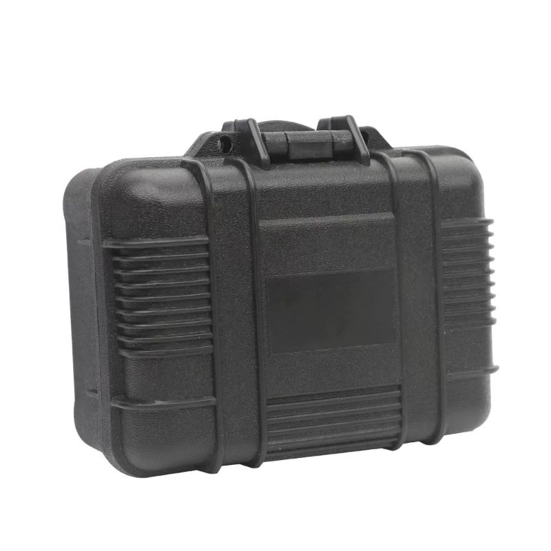 Dustproof Plastic Storage Box Container Organizer Case With Metal Hinges And Adjustable Spume Layer For Equipment Safety