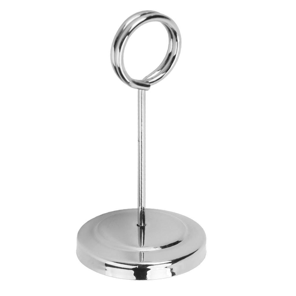 Table Number Holder Stainless Steel Durable Fade Resistant Lightweight Picture Clip for Hotel
