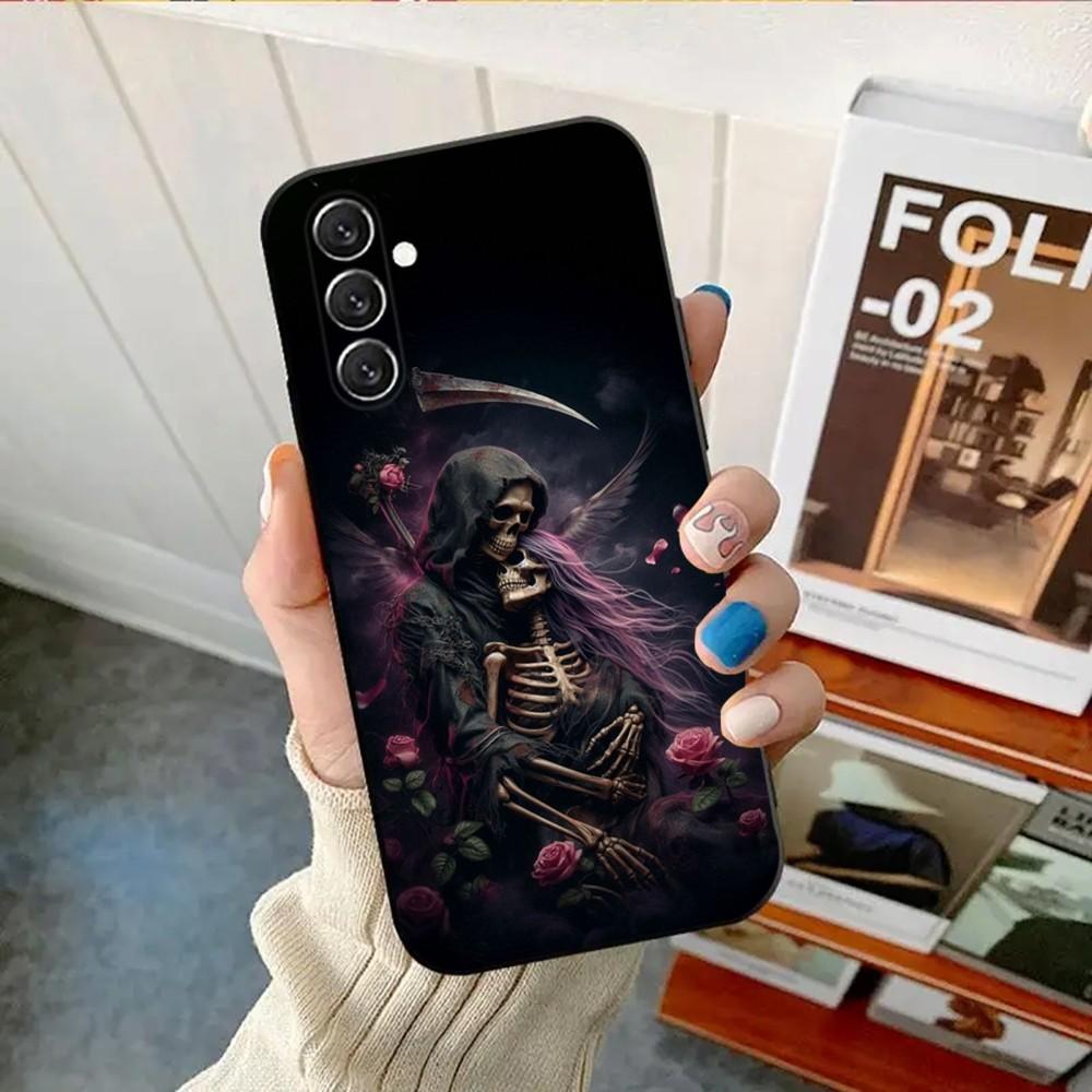 Santa Muerte Phone Case For Samsung Galaxy A13,A21s,A22,A31,A32,A52,A53,A71,A80,A91 Soft Black Shell