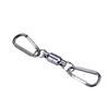 Magnetische Schnalle Fliegenfischen Magnetischer Netzlöseclip Hängender Halter Lanyard-Clip(Doppel, Silber)