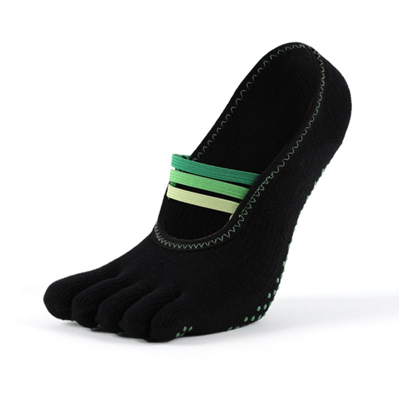 

Export New Arrival Color Gradient Yoga Socks Finger Non-Slip Socks Pilates Socks Women Toe Socks Short Open Toe Spring Green