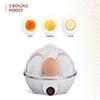 Elektrischer Eierkocher | 3 Kochmodi | Automatischer Betrieb | Überhitzungsschutz | 75ml | Kunststoff | Weiß