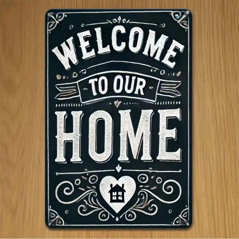 

Retro Metal Wall Art, Living Room Decor, 20x30 cm Panel