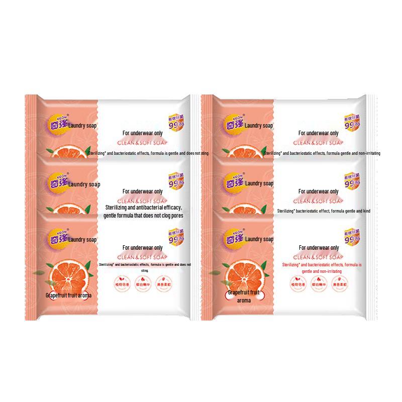 

Антибактериальное средство для стирки нижнего белья с грейпфрутом QiQiang (6 баров)