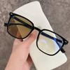 Photochromic Anti Blue Light Clear Glasses Women's Square Computer Blue Light Blocking TR90 Eyeglasses