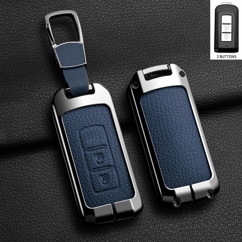 Alloy Car Key Cover Case Holder for Mitsubishi Outlander L200 ASX EVO Lancer Pajero Eclipse Cross Attrage Mirage L400 Shell