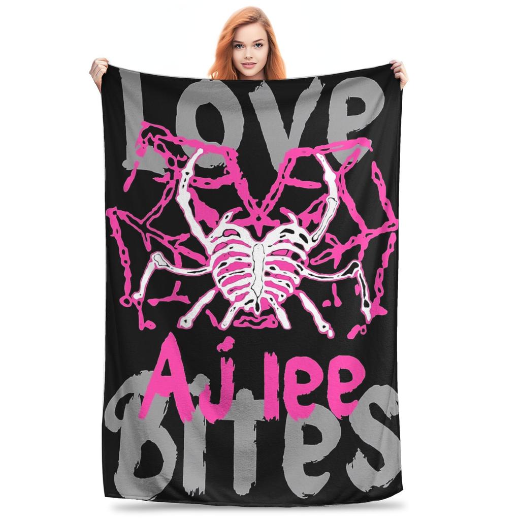 AJ Lee Wrestling Divas  Bedding Throws  Flannel Bedspread For Living Room Aesthetic Sofa Bed Cover