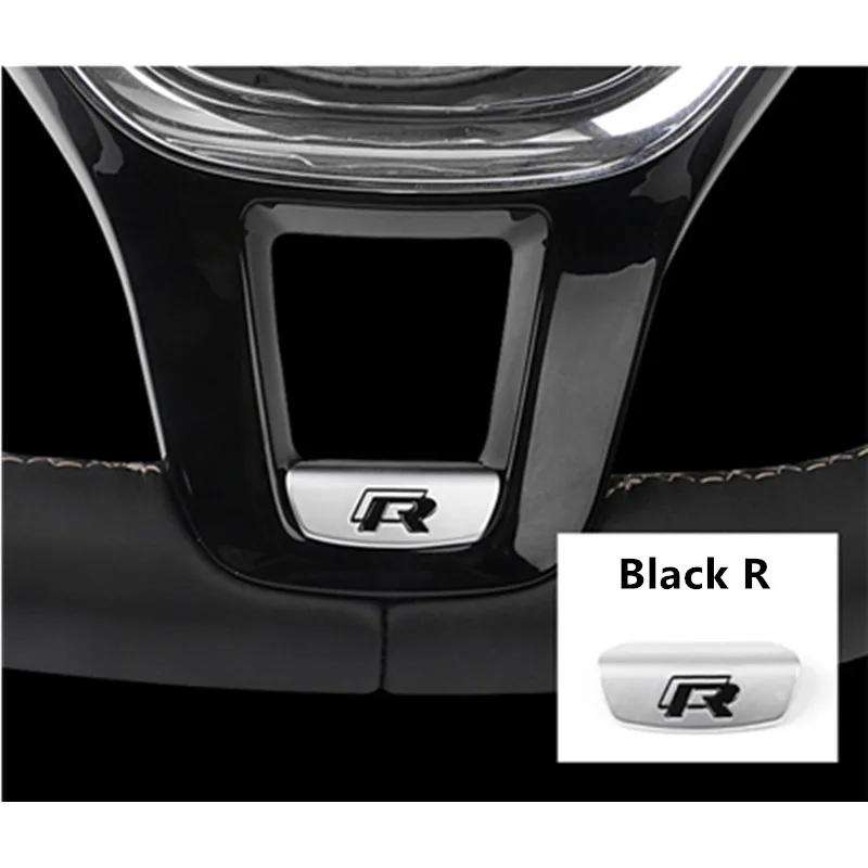Pour VW Autocollant de Volant de Voiture Neuf Accessoires Intérieurs pour Volkswagen VW Jetta R Rline Touran POLO Golf MK4 MK5 MK7 Tiguan