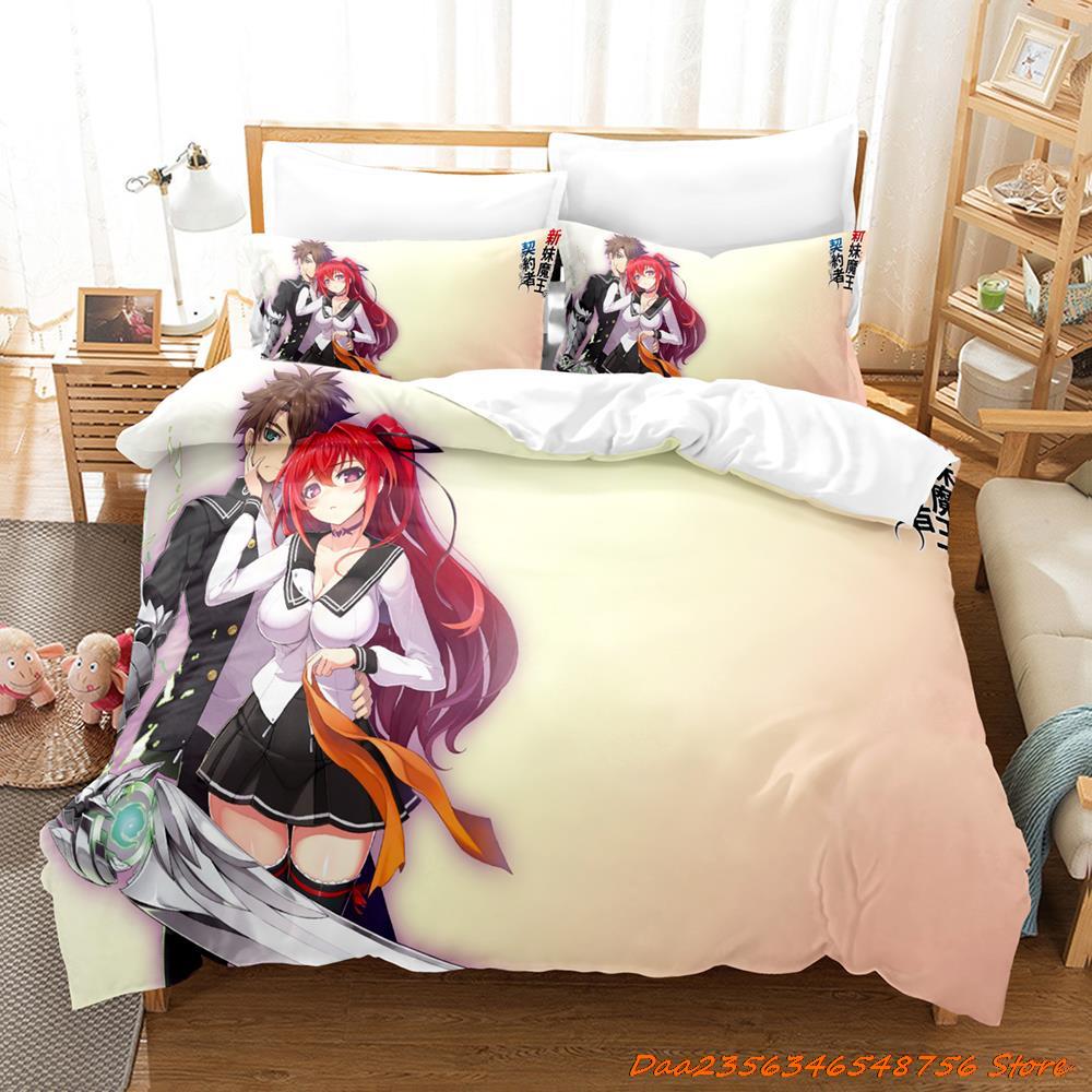 Comforter The Testament Of Sister New Devil Bedding Set Cartoon Anime Three-Piece Set Adult Kid Bedroom s 3D Kawaii Girl Bet