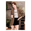 Women's 2023 Cross-Border Casual Suit Jacket for Petite Sizes with Back Slit Design