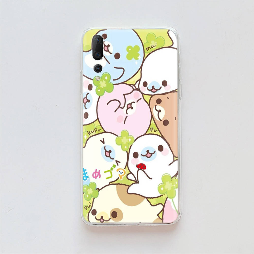 

Чехол Kawaii Mamegoma TPU для iPhone XR 7 8 14 15 11 12 13 X XS Pro Max Xiaomi Redmi 13C Note 9 Samsung A22 S23 S24 Ultra Plus VIVO iPhone 11 кожа буйвола
