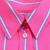 2025 Spring Women's Loose Casual Striped Lapel Shirt - Color Block Design
