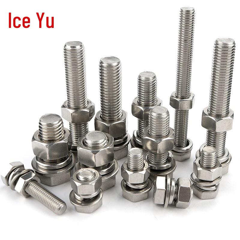 304 Stainless Steel Hex Bolt & Washer Assortment Kit