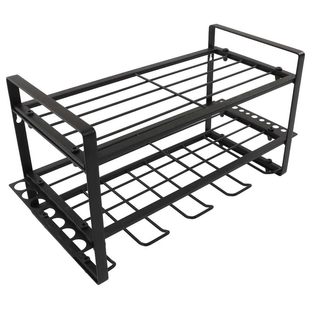 Wall Mounted Power Tool Organizer 50KG Load Bearing Electric Drill Garage Tool Storage Shelf Rack Holder