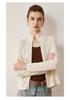 Lekasha Women's Slim Fit Stand-Up Collar Knit Cardigan - High-Quality Imitation Wool, Zipper, for Autumn/Winter.