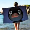 Cartoon Cute P-PinguS Anime Microfiber Blanket Quick Drying Beach Towels Oversized Printing Super Absorbent Pool Towel Blanket