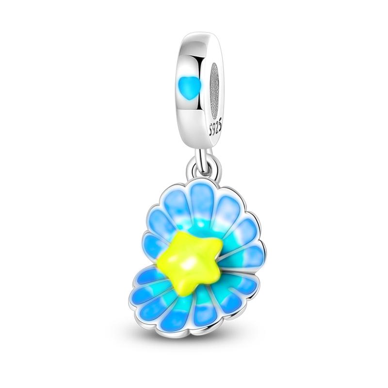 silver-plated Glow in the dark Firefly Honeybee Star Charms Beads Fit Qikaola Original Bracelets Fine DIY Jewelry Gift