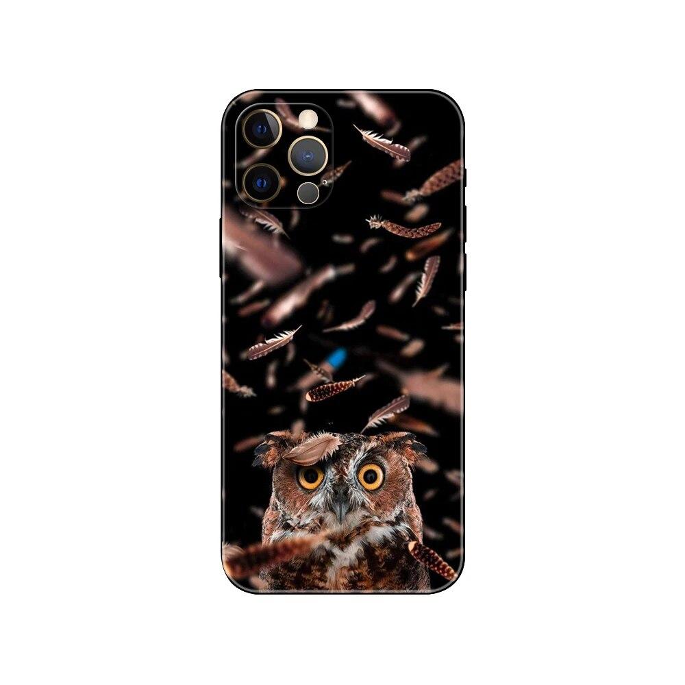 Husa de telefon cu bufniță animală pentru iPhone Samsung Galaxy Redmi Xiaomi Oppo OnePlus Note SA 7 8 9 10 11 12 13 14 20 21 22 23 53 54 Pro Max Plus Ultra TPU moale