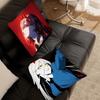 Power Animation Chainsaw Man Pillow Case SquarePillow Bedroom Sofa Leisure Comfort Cushion Car Living Room Home Decoration 40X40