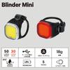 Japanische KNOG Fahrradlicht BLINDER MINI SKULL Rücklicht 18g Wasserdicht USB Wiederaufladbar [Originalprodukt] (30 Lumen)