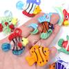 2pcs/Lot 3D Tropical Fish Animal Lampwork Charms For Jewelry Making Tiny Statue Ornaments Aquarium Decor DIY Necklace Pendant
