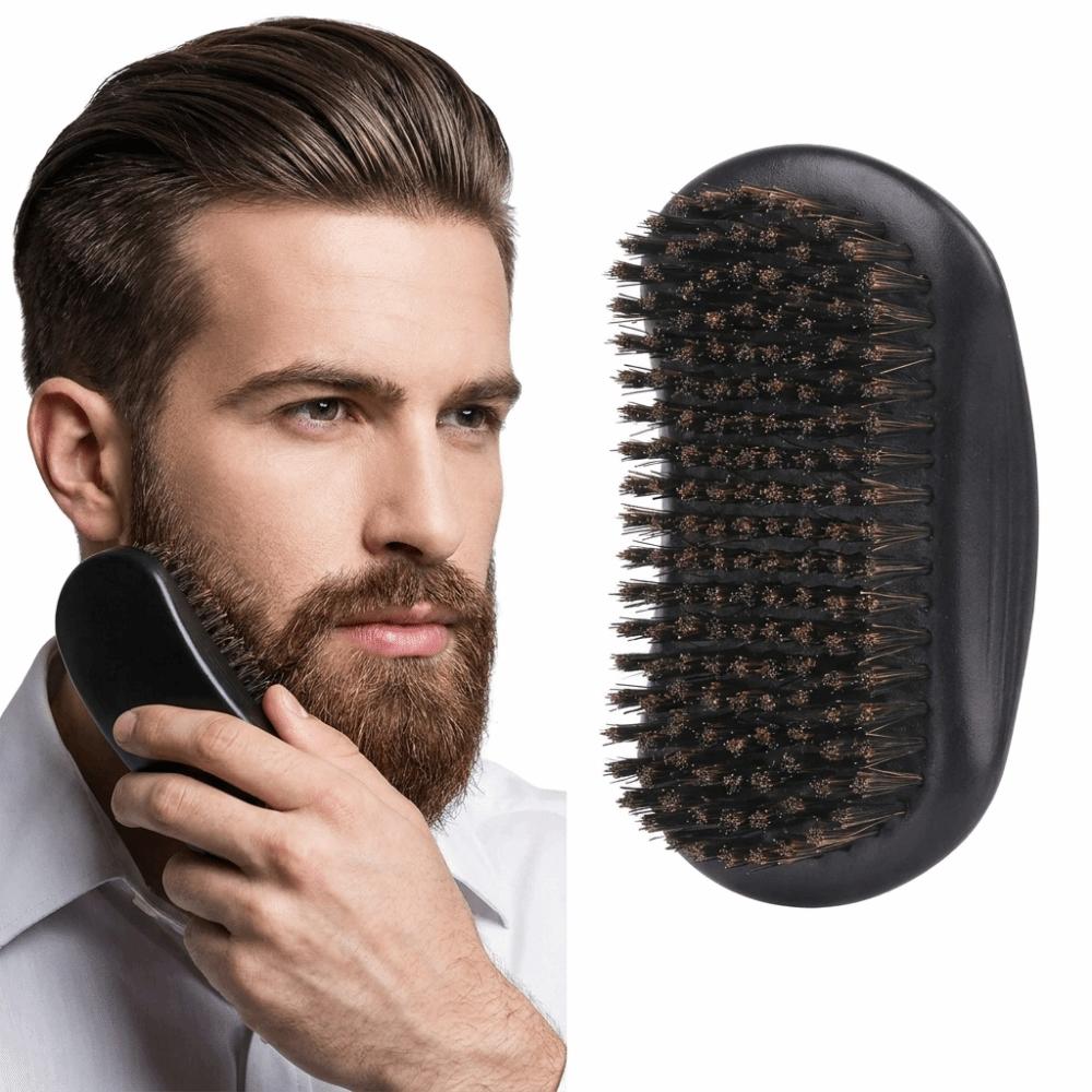 Dense Bristles Boar Bristle Brush Soft Bristles Hair Styling Brush Hairbrush  Beard Cleaning